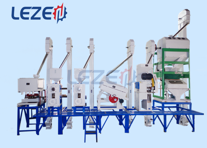 Integrated rice milling machine